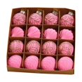thumbnail image 1 of Zpanxa Christmas Decorations Clearance, 9PCS Christmas Balls, Christmas Tree Decorations, 2.36'' Christmas Xmas Tree Ball Christmas Hanging Ornaments for Home Party Yard Pink, 1 of 7