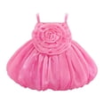 thumbnail image 1 of Zpanxa Dresses for Girls, Summer Skirt Sleeveless Suspender Oversiz Flower Princess Dress Performance Dress Laundry Dress Hot Pink 2-3 Years, 1 of 9