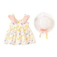 thumbnail image 1 of Zpanxa Dresses for Girls, Toddler Kids Fashion Cute Sleeveless Sweet Print Rufflede Dress Pink 18 Months, 1 of 4