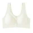 thumbnail image 1 of Zpanxa Everyday Comfort Wirefree Bra for Women Plus Size, Front Closure Lace Camisole Top, Light Support, 1 of 7