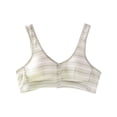 thumbnail image 1 of Zpanxa Front Closure Bras for Mature Women Wireless Plus Size Full Coverage Post Surgery Support Bra Cotton Comfort Adjustable Straps Breathable Lightweight Seamless Everyday T-Shirt Bra, 1 of 8