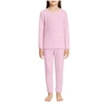 thumbnail image 1 of Zpanxa Girls 2 Piece Outfits Blue Crewneck Top and Leggings Set Soft Stretch Casual Loungewear for Kids Pink 11 Years, 1 of 4