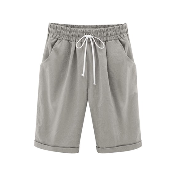 Zpanxa Girls Athletic Shorts Solid Elastic Waist, Mid-Thigh Running Shorts with Pockets, Lightweight Breathable for Kids