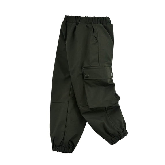 Zpanxa Girls Cargo Jogger Pants with Large Side Flap Pockets Elastic Waistband Loose Baggy Utility Trousers Sweet Pastel Colors Casual School Pants