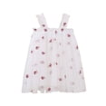 thumbnail image 1 of Zpanxa Girls Dresses, Girl's Mesh Sweet Dress Floral Embroidery Spaghetti Strap Sleeveless Dresses White 2 Years, 1 of 5