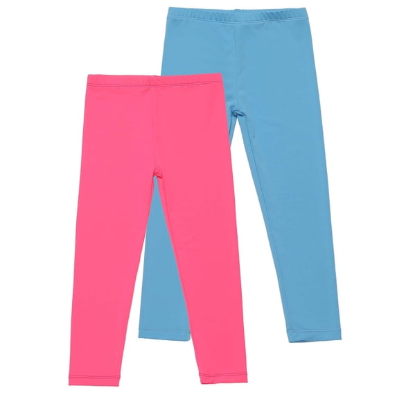 Zpanxa Girls Pants Girls 5 Pack Colorful Leggings Soft Stretchy Full Length Pants Kids Basic Summer Tights
