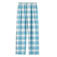 thumbnail image 1 of Zpanxa Girls Pants Plaid Pants Elastic Waist Straight Leg Loungewear with Side Pockets for Girls, 1 of 7