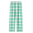 thumbnail image 1 of Zpanxa Girls Pants Plaid Pants Elastic Waist Straight Leg Loungewear with Side Pockets for Girls, 1 of 7