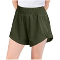 thumbnail image 1 of Zpanxa Girls Running Shorts, Solid Color Loose Fit with Side Zipper, Lightweight Athletic Shorts for Kids, Breathable Summer, 1 of 7