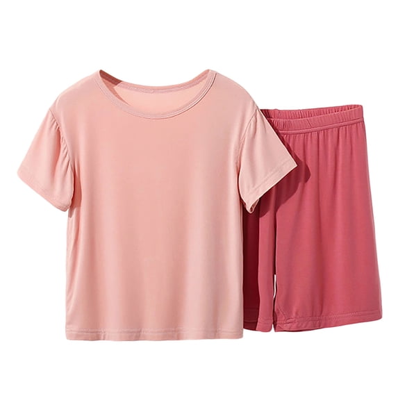 Girls Summer Outfits Short Sleeve T-Shirt and Shorts Set Sizes 9 Years
