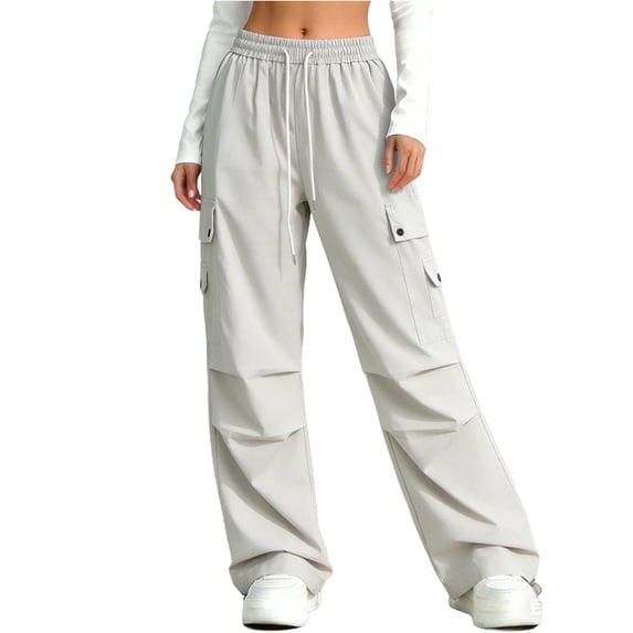 Zpanxa Girls Stitch Detail Wide Leg Pants Elastic Waist Flowy Casual Full Length Trousers Pants for Girls