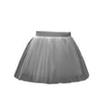 thumbnail image 1 of Zpanxa Girls Summer Clothes Girls' Elastic Waist Bow Embroidered Mesh Solid Princess Casual Half Skirts Gray 2 Years, 1 of 3