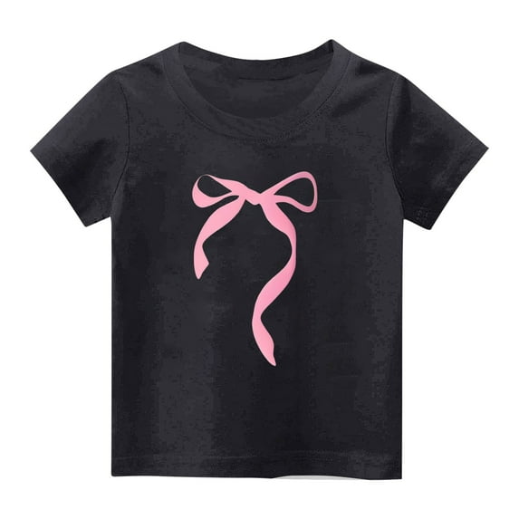 Zpanxa Shirts for Girls Short Sleeve Crew Neck Letter Graphic Tee, Casual Fashion Pullover Top 11 Years