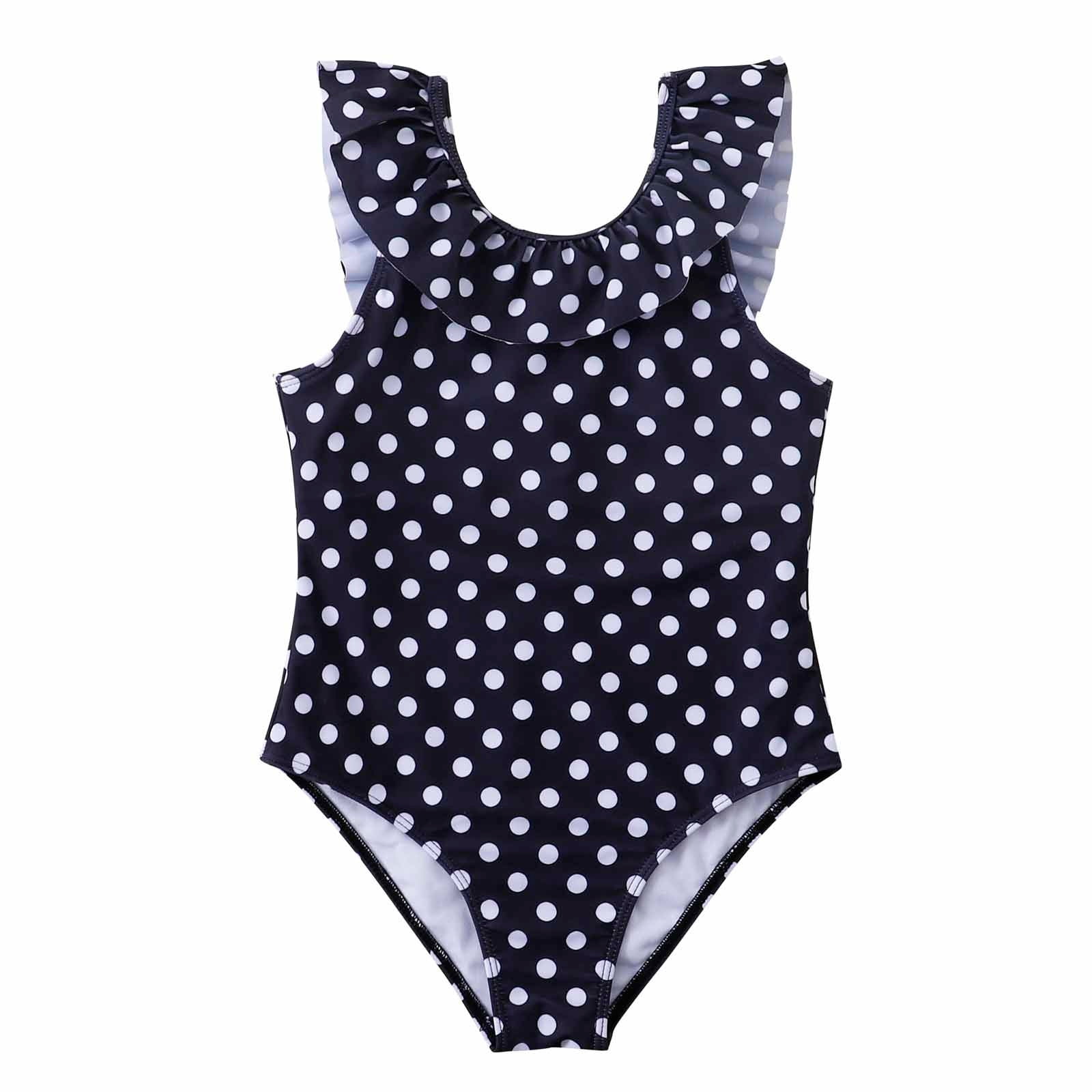 Zpanxa Girls Swimsuit Baby Girls Swimwear Kids Swimsuit Polka ...