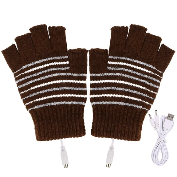 Zpanxa Heated Gloves for Women Men USB Feeling Heating Gloves USB Thermal Gloves USB Electric Heating Gloves Keep Warm In Winter