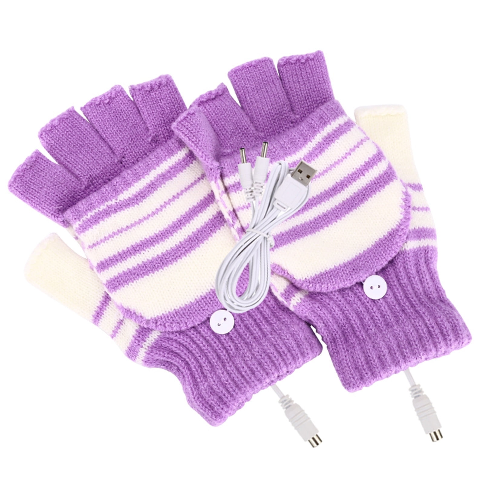 Zpanxa Heated Gloves for Women Men USB Feeling Heating Gloves USB ...