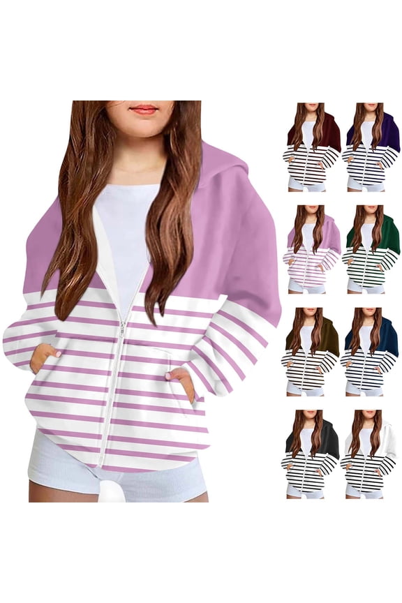 Kids Animal Print Hoodie Cute Graphic Fleece Jacket Long Sleeve Zipper Front Pouch Pocket Soft Brushed Lining Playdate Essential for Boys Girls