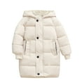thumbnail image 1 of Zpanxa Kids Puffer Jacket Winter Season Hooded Quilted Insulated Long Sleeve Warm Coat Casual Outerwear for Boys Girls Ages 2 to 8, 1 of 5