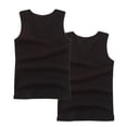thumbnail image 1 of Zpanxa Kids Tank Tops Solid Color Sleeveless Round Neck Cotton Undershirt for Summer Park Play, 1 of 3