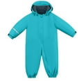 thumbnail image 1 of Zpanxa Kids Waterproof Windproof Ski Suit One Piece Hooded Insulated Snowsuit Warm Winter Professional All in One Outerwear for Ages 2 to 5, 1 of 7