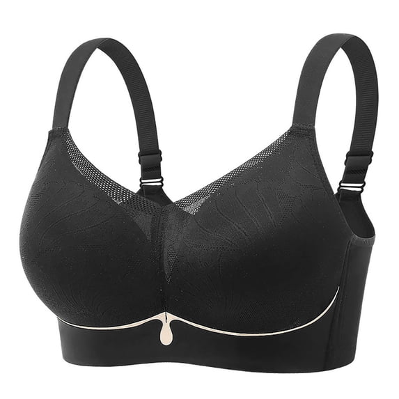 Zpanxa Lace Full Coverage Bra for Women Plus Size Beautiful Back Push Up Underwire Support Comfort Everyday Bra