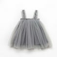 thumbnail image 1 of Zpanxa Layered Tulle Tutu Dress for Toddler Girls, Baby Girl Rainbow Tutu Princess Dress, Toddler Sleeveless Butterfly Mesh Dress, Birthday Gifts for Girls Gray (6-12 Months), 1 of 4