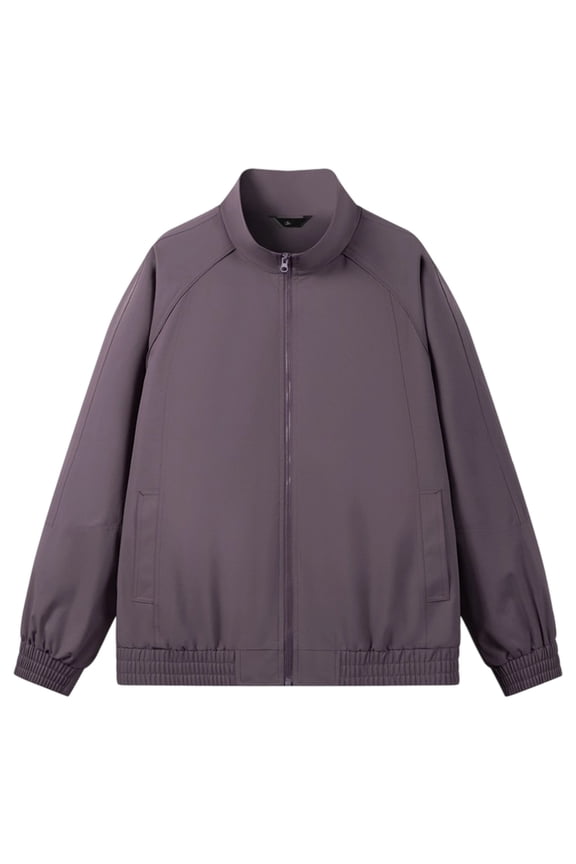 Men's All-Weather Outdoor Sport Jacket Wind-Resistant Lightweight Design with Secure Zipper Pockets for Climbing Running Hiking and Daily Athletic Wear Purple 3XL
