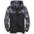 thumbnail image 1 of Zpanxa Men's All-in-One Sports Hooded Jacket Long Sleeve, Casual Athletic Coat for Urban Outdoor Style Gray 6XL, 1 of 7