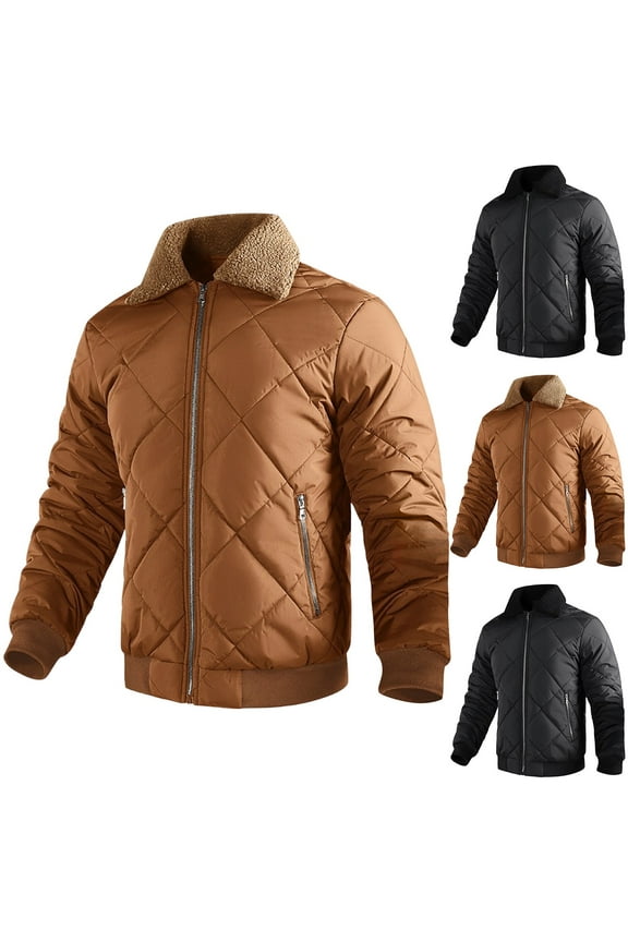 Men's Hooded Work Jacket Thickened with Utility Pockets Long Sleeve Heavy Duty Outdoor Coat for Professional Use