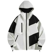 Zpanxa Men's Lightweight Windproof Cycling Coat for Spring Outdoor Riding, Thin Mountain Climbing Work Jacket with Water Resistant Beige 3XL