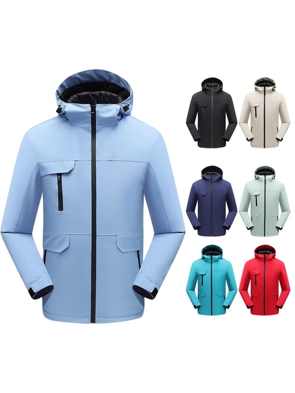 Men's Mountaineering Down Jacket 650FP Duck Fill Triple Guard Coating Windproof Waterproof Hooded Climbing Gear Cold Weather Survival