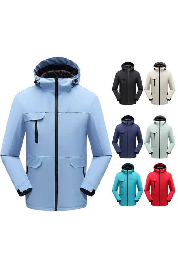 Men's Mountaineering Down Jacket 650FP Duck Fill Triple Guard Coating Windproof Waterproof Hooded Climbing Gear Cold Weather Survival