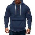 thumbnail image 1 of Zpanxa Men's Utility Hoodie Cargo Design with Multiple Pockets Heavy Duty Training Jacket Moisture Wicking Fitness Hooded Sweatshirt for Outdoor Sports, 1 of 6