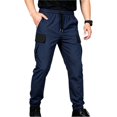 thumbnail image 1 of Zpanxa Mens Jogger Pants Nylon Tactical Cargo Jogger Pants with Drawstring Waist and Multi Pockets, 1 of 8