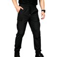 thumbnail image 1 of Zpanxa Mens Jogger Pants Nylon Tactical Cargo Jogger Pants with Drawstring Waist and Multi Pockets, 1 of 8