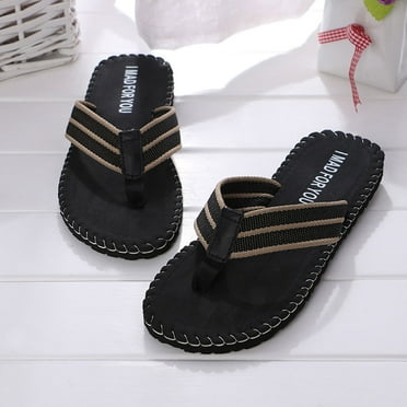 Zpanxa Mens Slippers Men Summer Shoes Sandals Male Slipper Indoor Or Outdoor Flip Flops BK/40 Flip Flops for Men Black 40