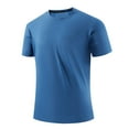 thumbnail image 1 of Zpanxa Mens T-Shirts Ice Silk Thin Short Sleeve T-Shirt for Men Loose Casual Sports Seamless Plus Size Top for Me Cool And Breathable Drying, 1 of 7