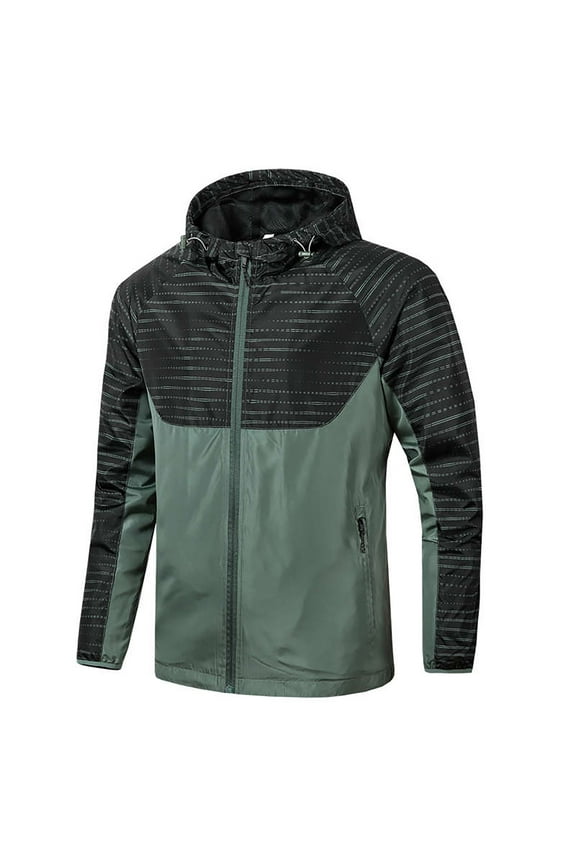 Mens Winter Jacket Casual Loose Fitting Long Sleeve Hooded Jacket Army Green 4XL