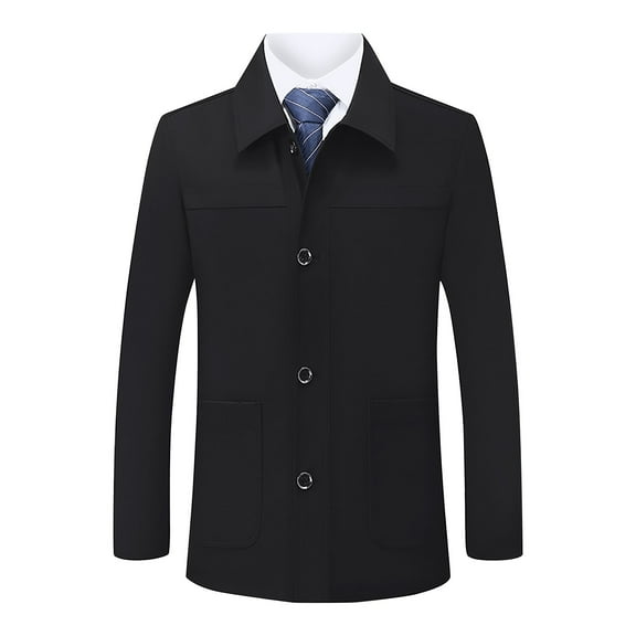 Zpanxa Mens Winter Jacket Fashion Leather Motorcycle Jackets Casual Tops Coats Black 7XL