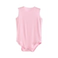 thumbnail image 1 of Zpanxa Newborn Onesies Boy Sleeveless Summer Cotton Bodysuit with Snap Crotch Pink 9 Months, 1 of 5