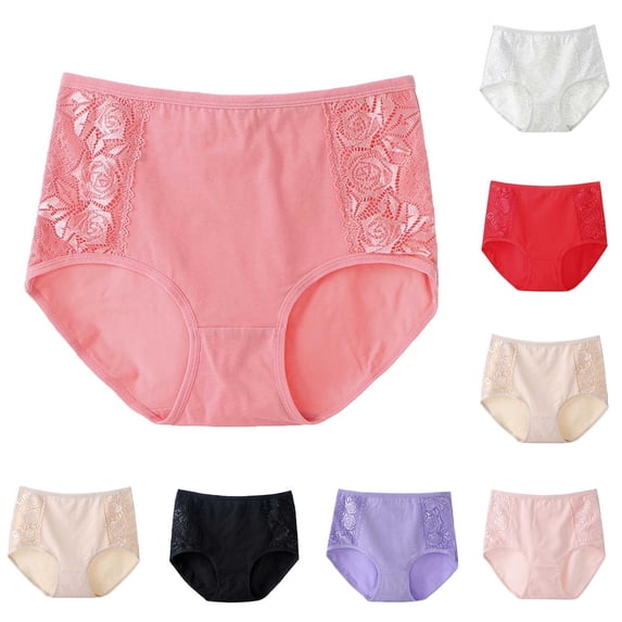 Zpanxa Panties for Women, Women's Belly Control Briefs Breathable Soft Stretch Panties Comfortable High Waist Seamless Underwear