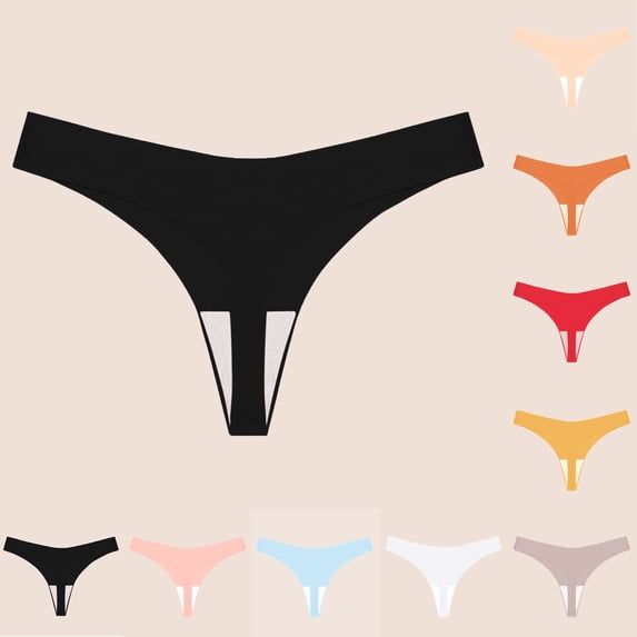 Zpanxa Panties for Women, Women's Low Rise Comfortable Briefs Fashion Underwear Casual Panties Seamless No Show Underpants