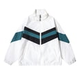 thumbnail image 1 of Zpanxa Performance Outdoor Sport Jacket Men's Lightweight Wind-Resistant Athletic Coat with Zippered Pockets for Hiking Running Training and All-Weather Active Wear White L, 1 of 2