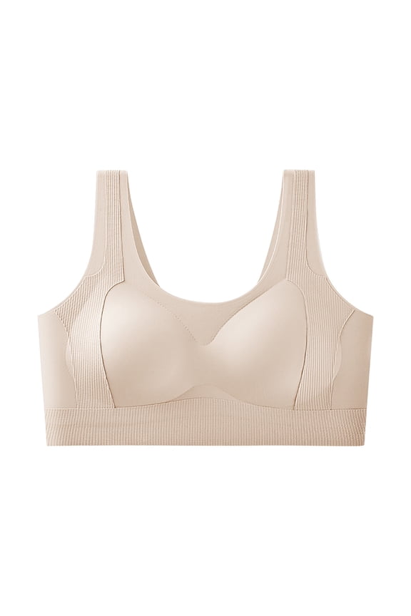 Plus Size Everyday Bra Wireless No Underwire Lightly Lined Comfort Flexible underwire alternative Seamless Soft Cup T Shirt Bra