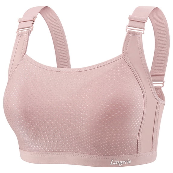 Zpanxa Plus Size Underwire Bra Full Coverage Push Up Everyday T-Shirt Bra in Solid Color