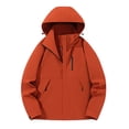 thumbnail image 1 of Zpanxa Reversible Hooded Windbreaker Women, Packable Lightweight Waterproof Zip Up Rain Jacket, 1 of 3