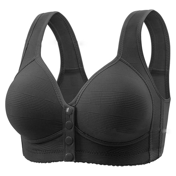 Zpanxa Satin Plus Size Bustier Front Closure Wire-Free Thin Cami Top