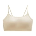 thumbnail image 1 of Zpanxa Seamless Bras for Women Wireless Low Back with Thin Straps Everyday Bra Yellow 40BC, 1 of 8