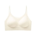 thumbnail image 1 of Zpanxa Seamless Bras for Women Wireless Push-up Breathable Thin Straps Everyday Bra White 38BC, 1 of 5