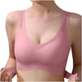 thumbnail image 1 of Zpanxa Seamless Front Closure Bra for Women Ice Silk Underwire Back Support Lifting Comfort Versatile for Yoga and Daily Use, 1 of 8
